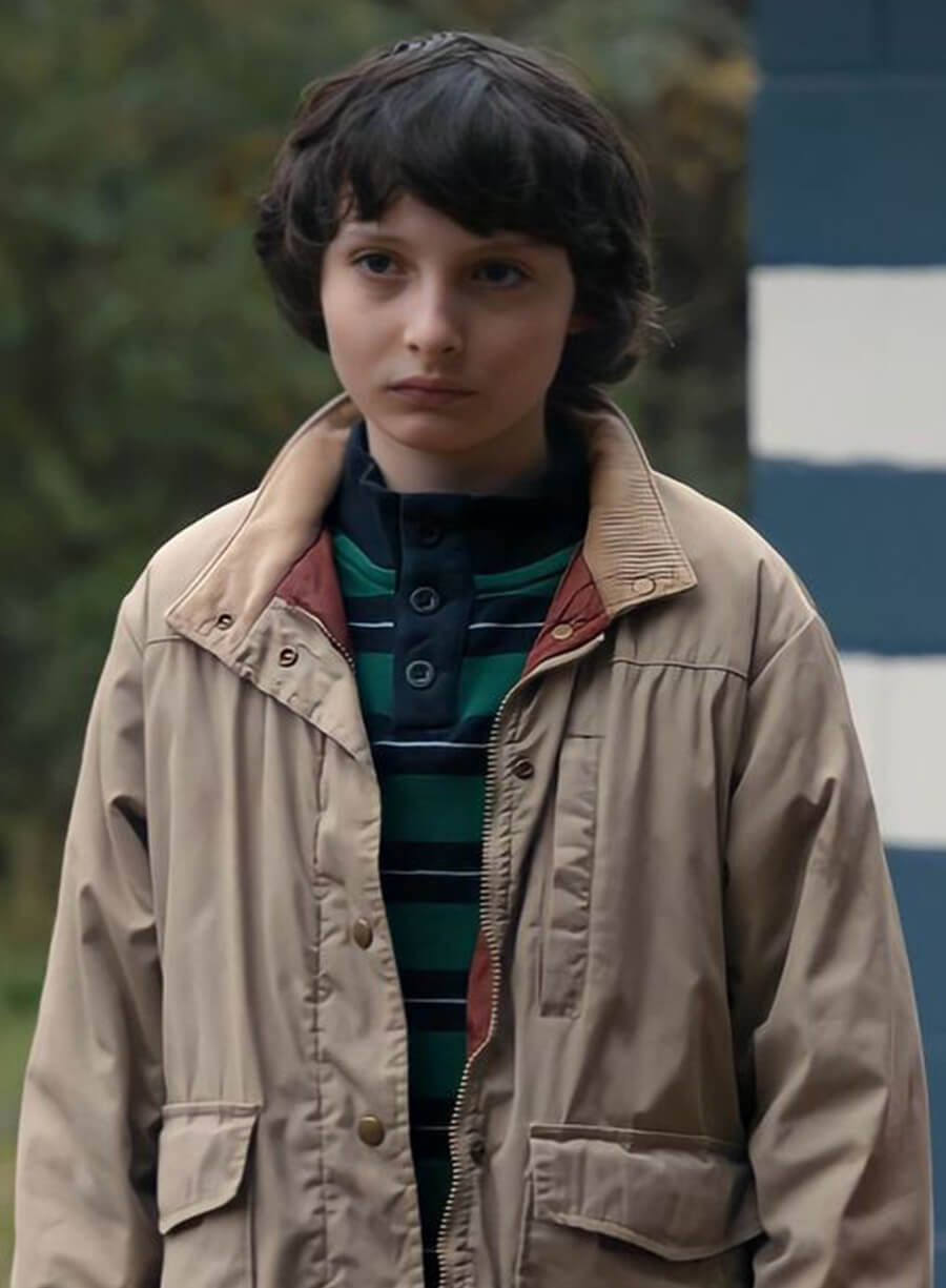 Mike Wheeler Cotton Off White Jacket