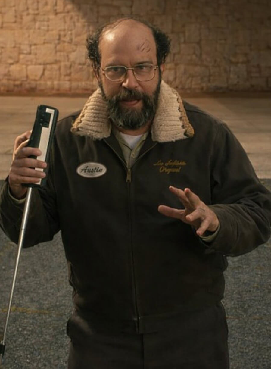 Stranger Things S05 Murray Bauman Brown Jacket
