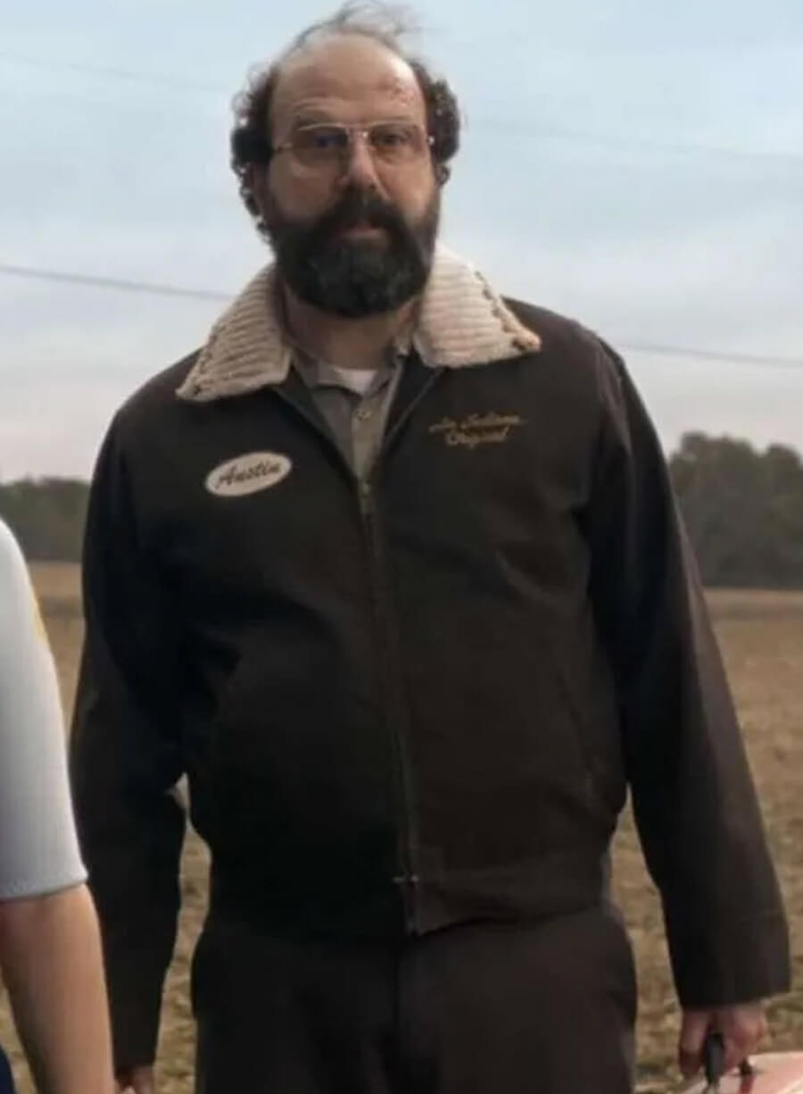 Stranger Things S05 Murray Bauman Brown Jacket