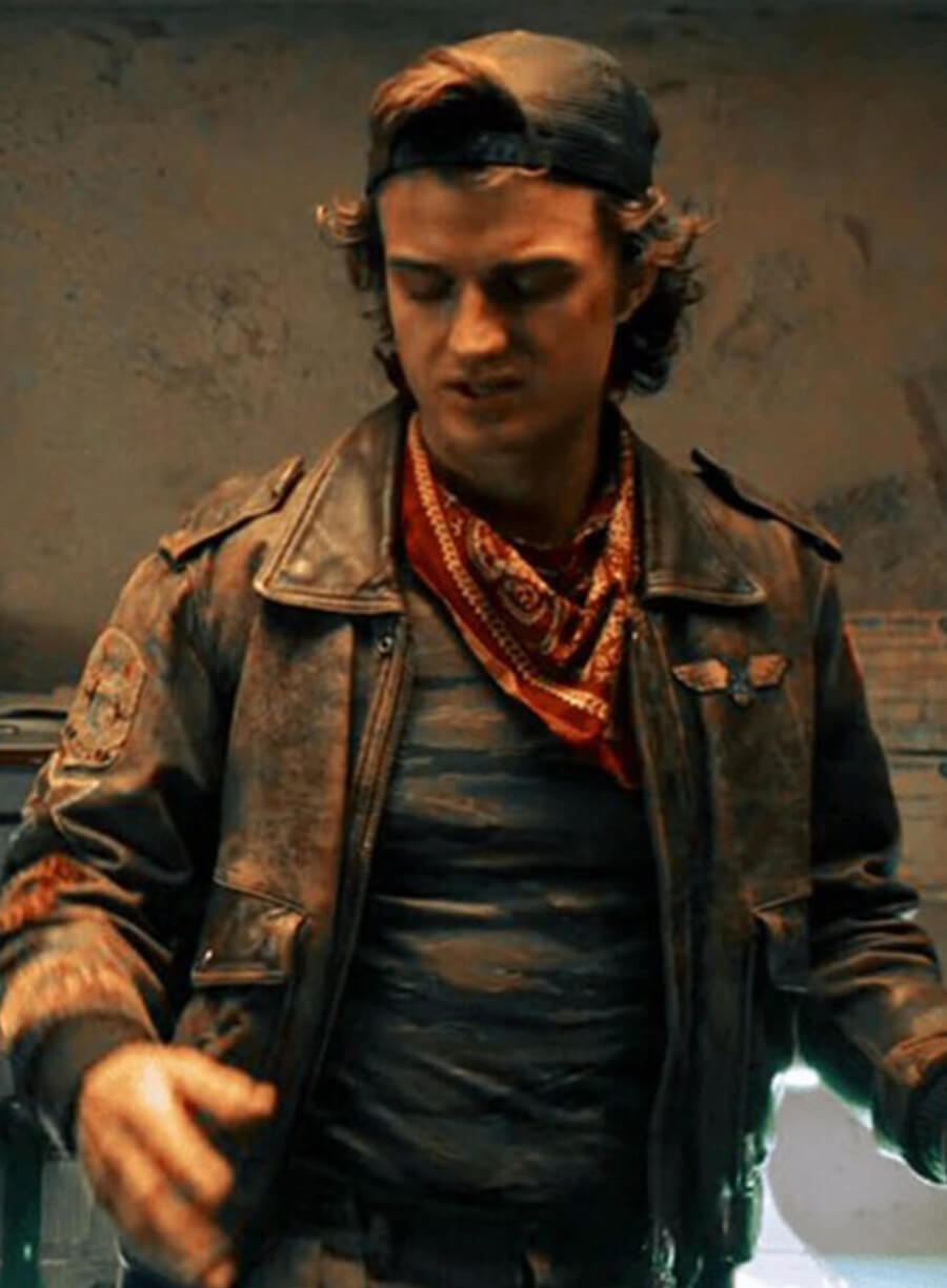 Stranger Things S05 Steve Harrington Leather Jacket