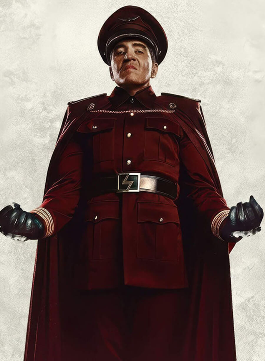 Street Fighter 2026 Dan Dastmalchian Red Cotton Jacket