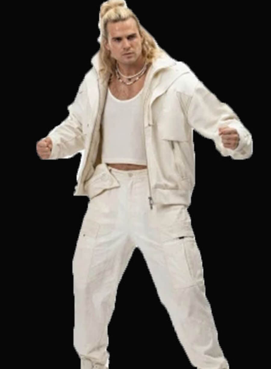 Street Fighter 2026 Ken Masters White Cotton Jacket