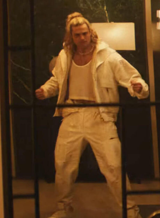 Street Fighter 2026 Ken Masters White Cotton Jacket