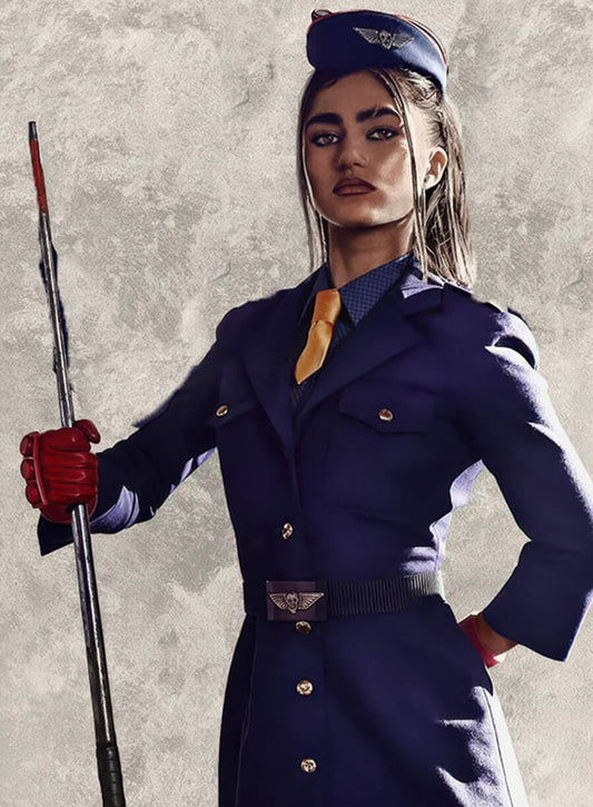 Street Figther 2026 Rayna Vallandingham Blue Overcoat