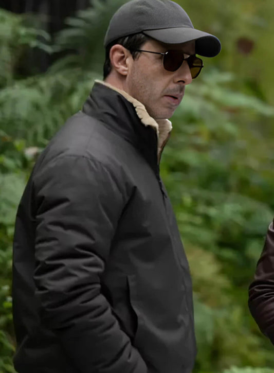 Succession S04 Kendall Roy Shearling Leather Jacket