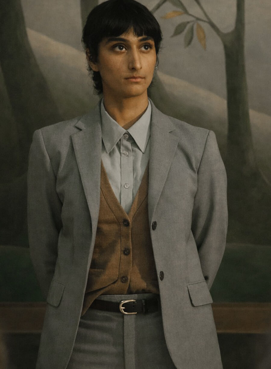 Sunita Mani His and Hers 2026 Grey Blazer