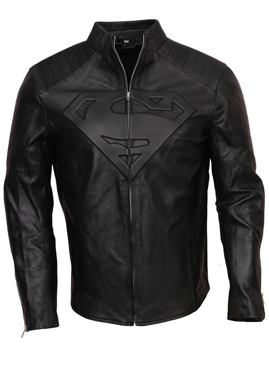 Superman Black Leather Jacket