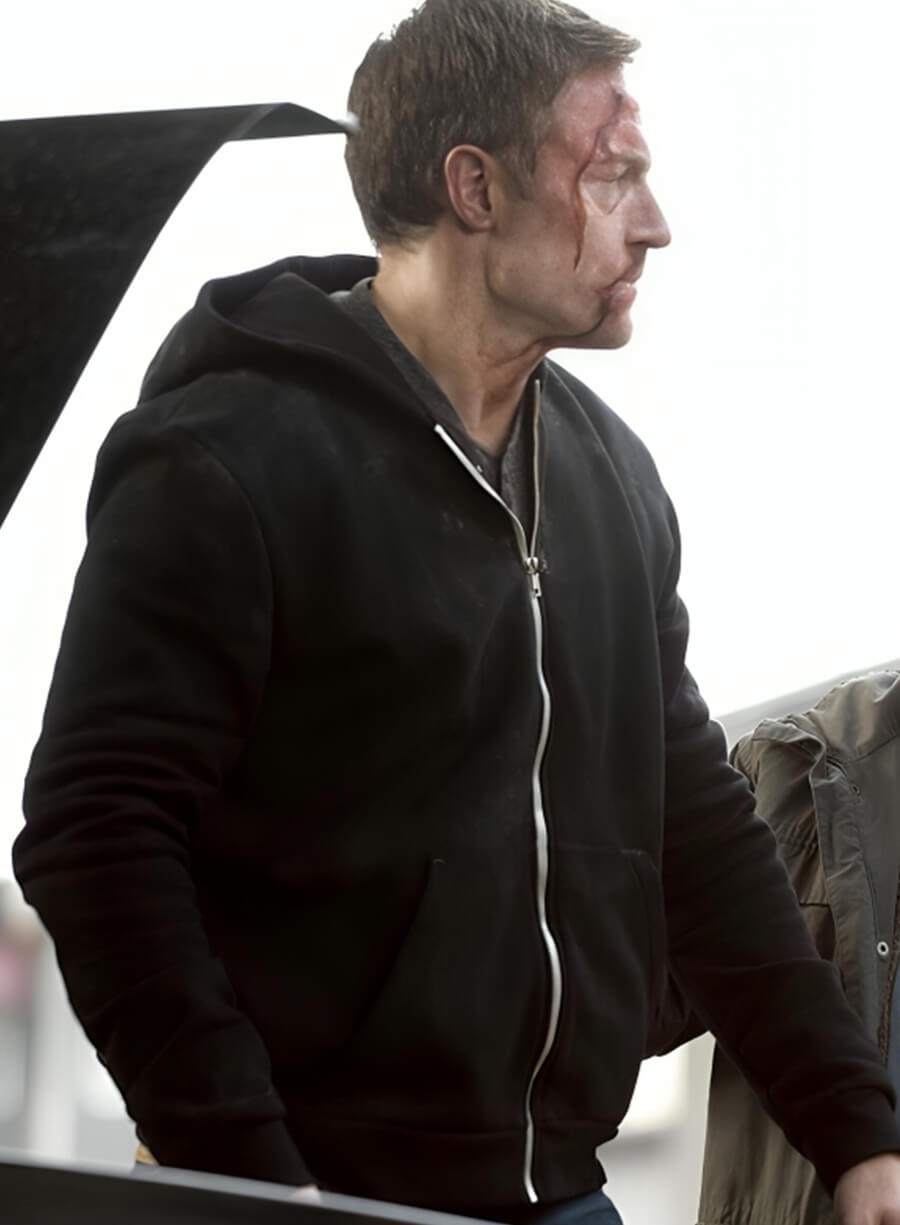 Supernatural Gadreel Black Zipper Hooded Jacket