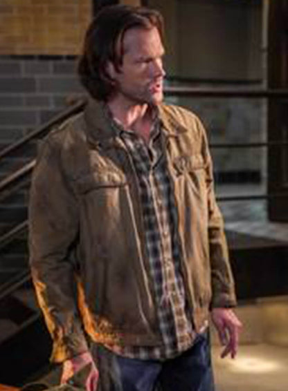 Supernatural S15 Sam Winchester Brown Jacket