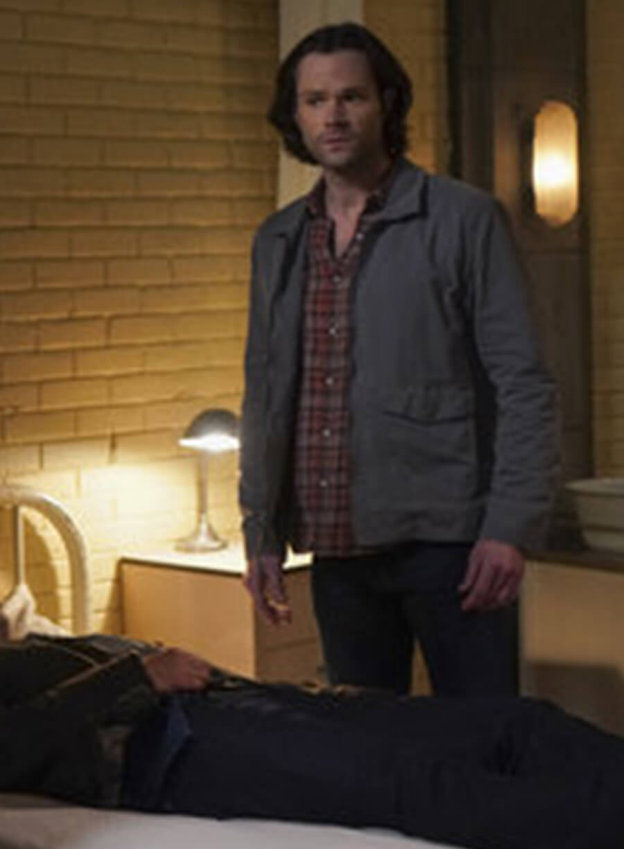  Supernatural Sam Winchester Grey Jacket