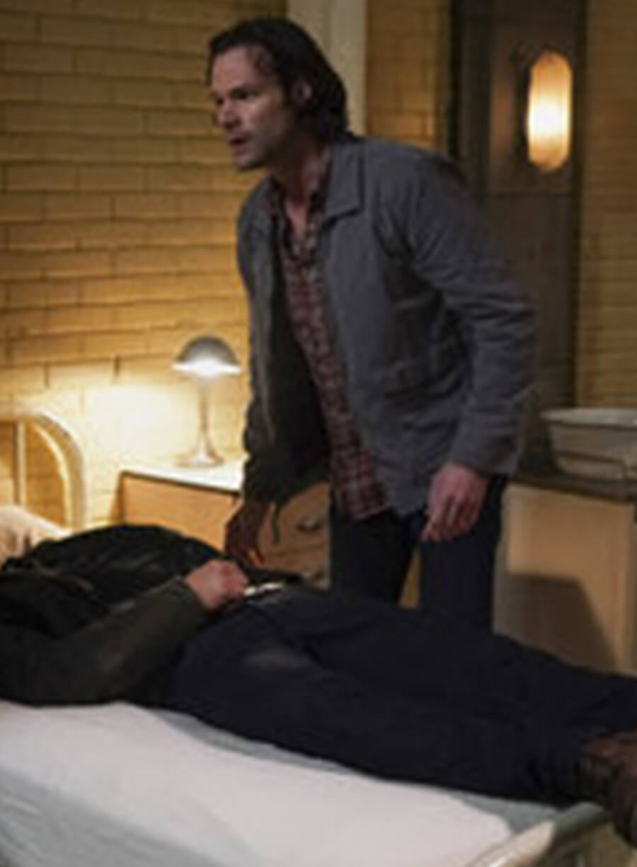  Supernatural Sam Winchester Grey Jacket