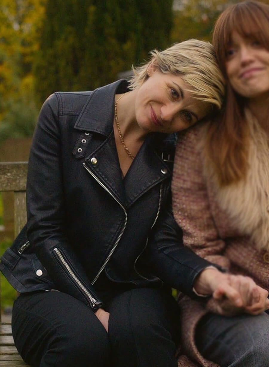 Susan McIntyre Toxic Town 2025 Biker Leather Jacket 