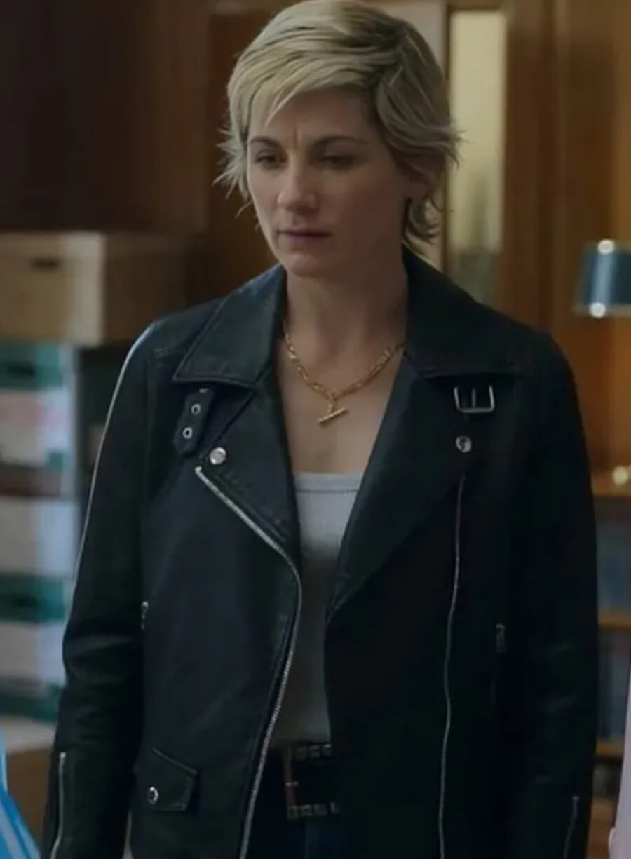 Susan McIntyre Toxic Town 2025 Biker Leather Jacket 