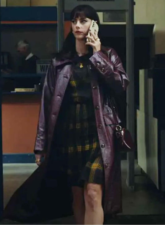 Susie Glass The Gentlemen Leather Trench Coat