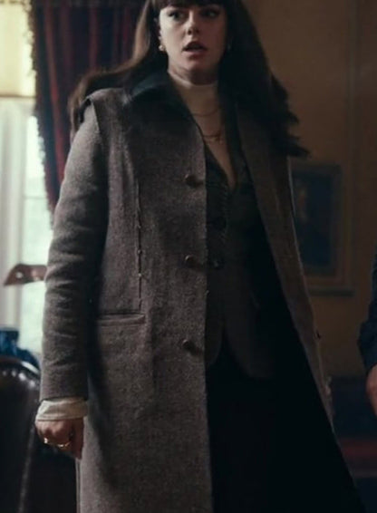 Susie Glass Wool Long Coat