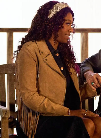 Suzette Deveraux Providence Falls Suede Fringe Jacket