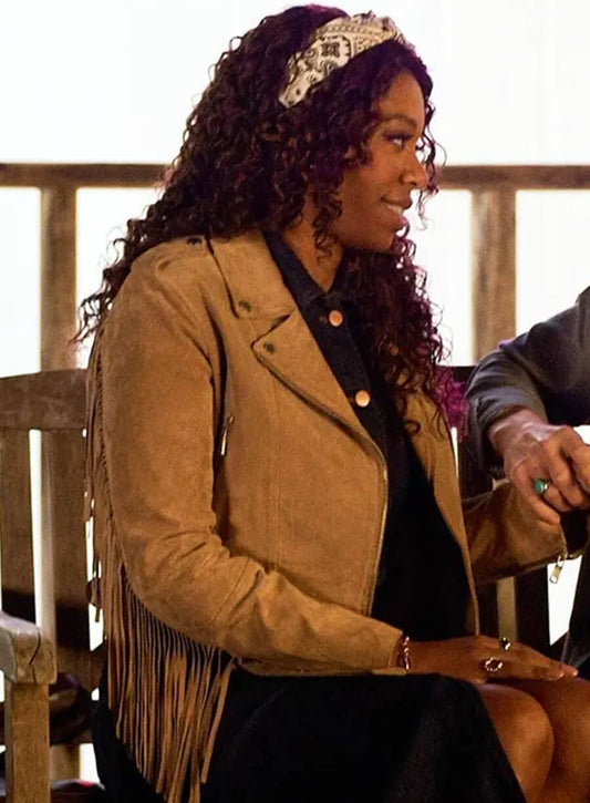 Suzette Deveraux Providence Falls Suede Fringe Jacket
