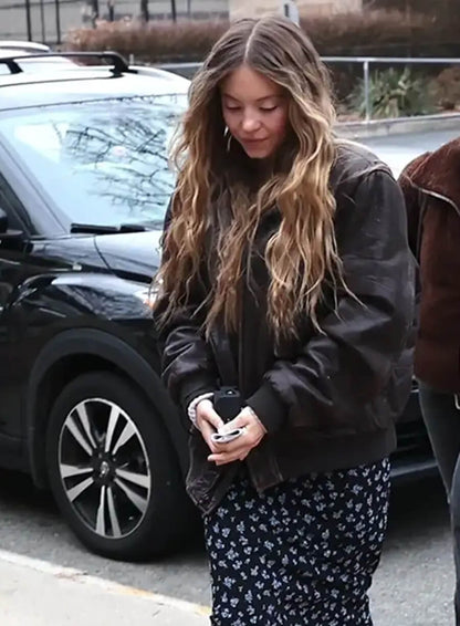Sydney Sweeney The Housemaid Leather Jacket