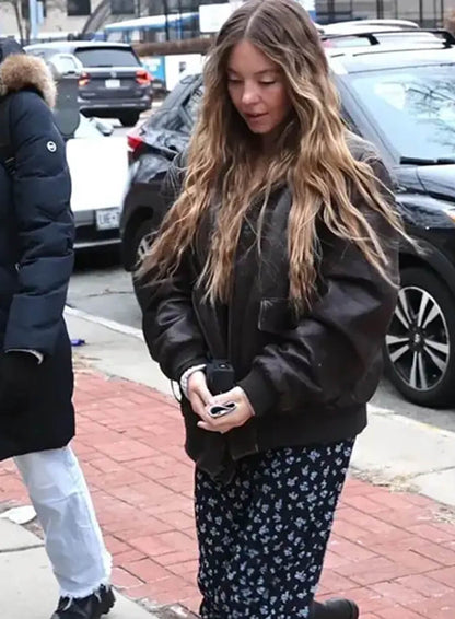 Sydney Sweeney The Housemaid Leather Jacket