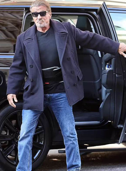 Sylvester Stallone Expend4bles Blue Coat