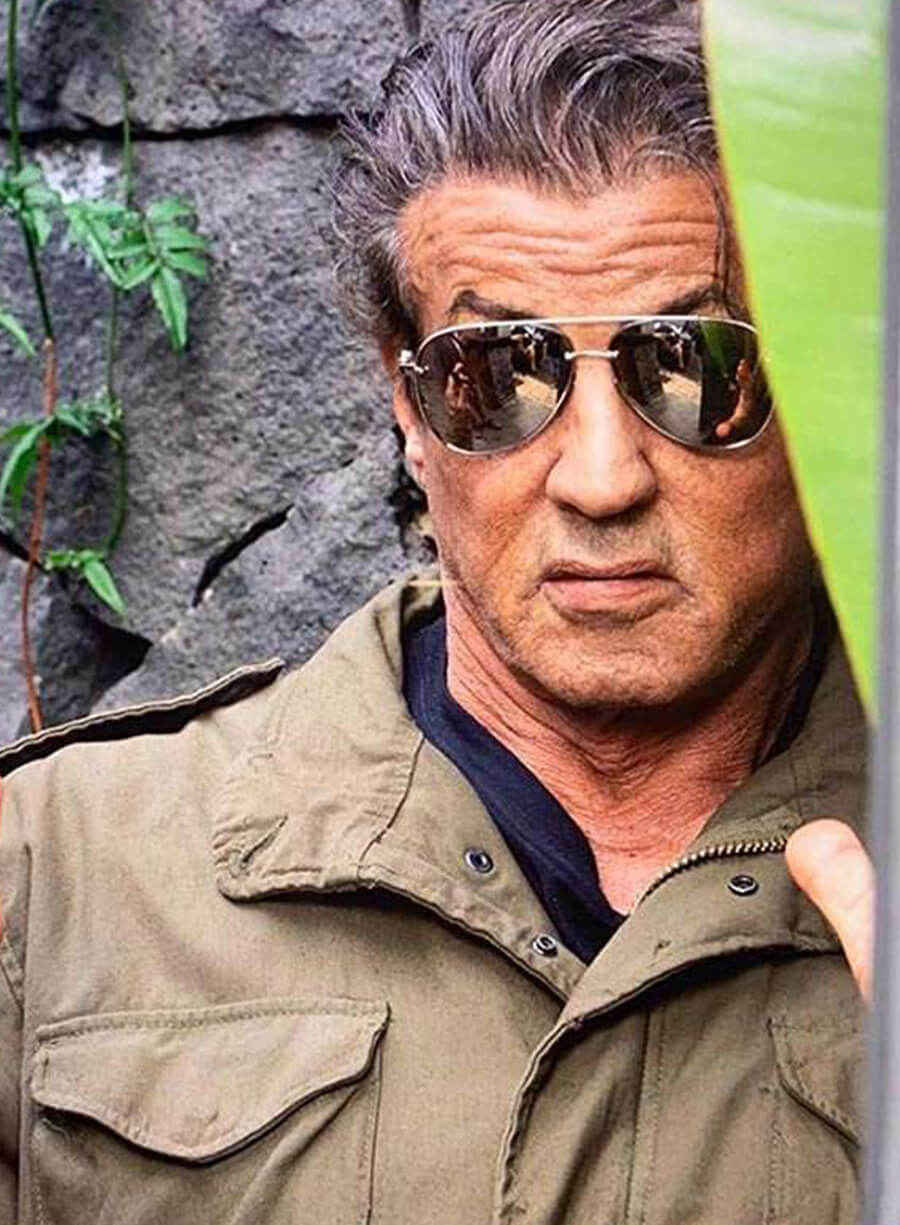 Sylvester Stallone Rambo Last Blood Green jacket