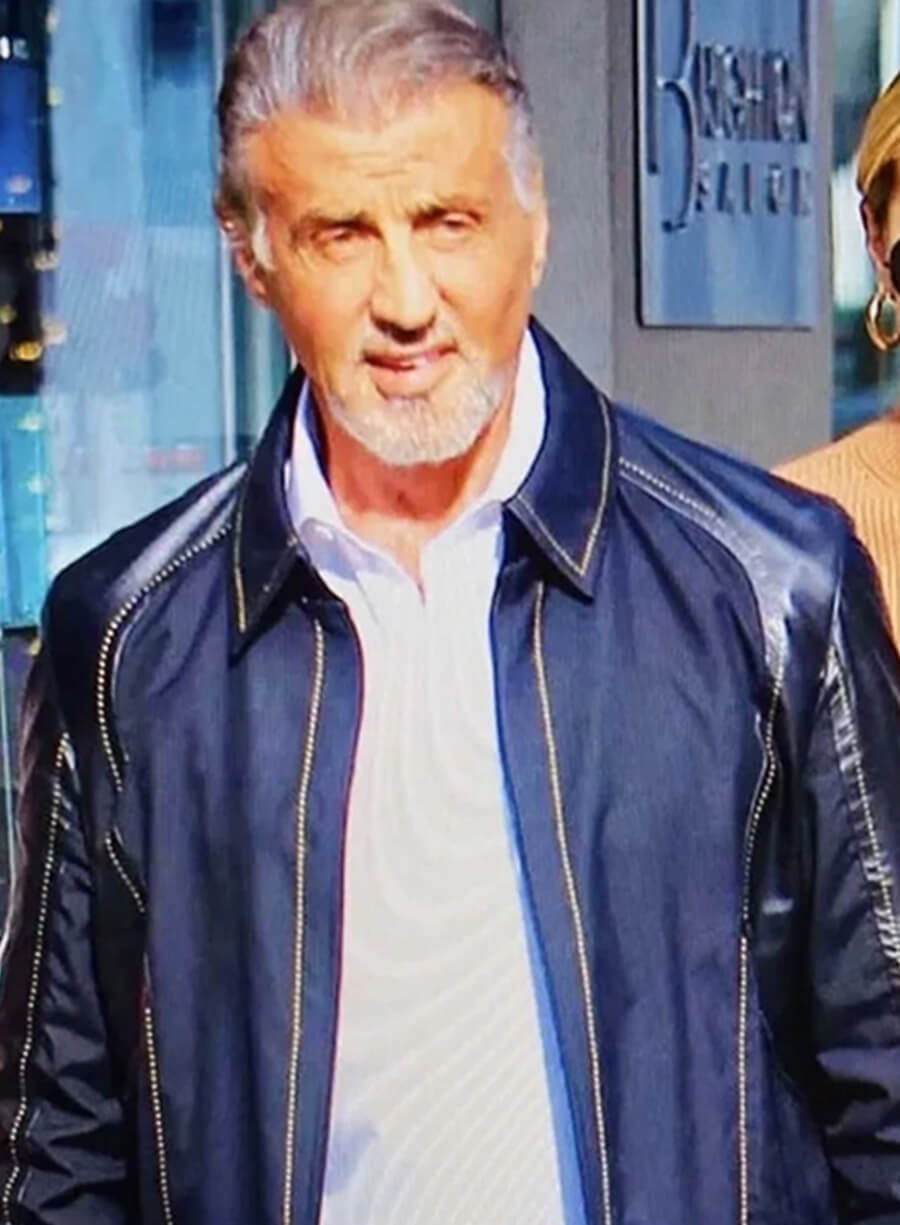 Sylvester Stallone Samaritan Blue Jacket