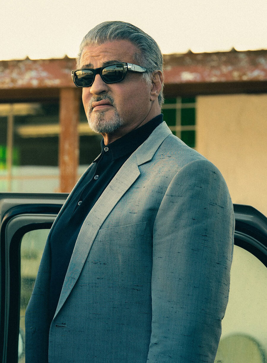 Sylvester Stallone Tulsa King S01 Grey Suit 