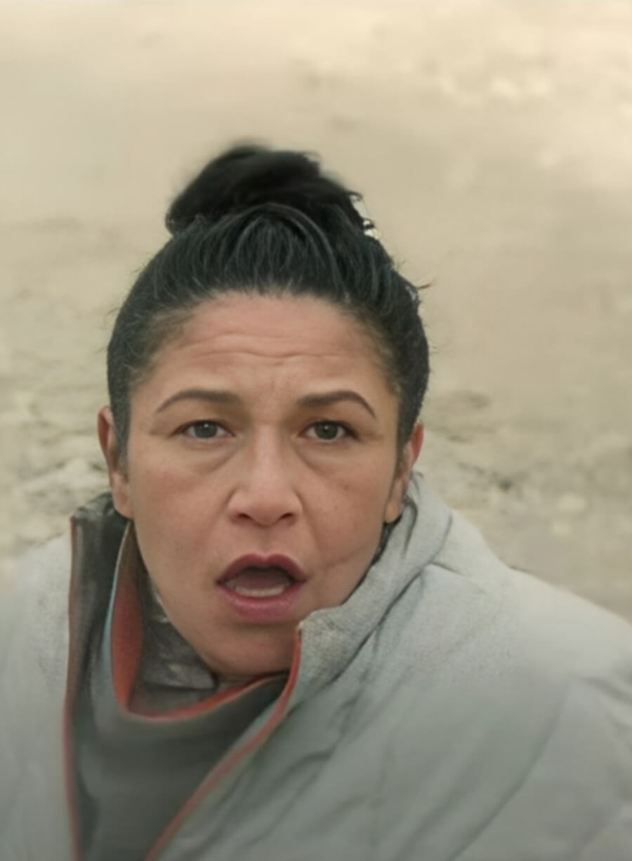 Tamara Podemski Murderbot 2025 Grey Jacket