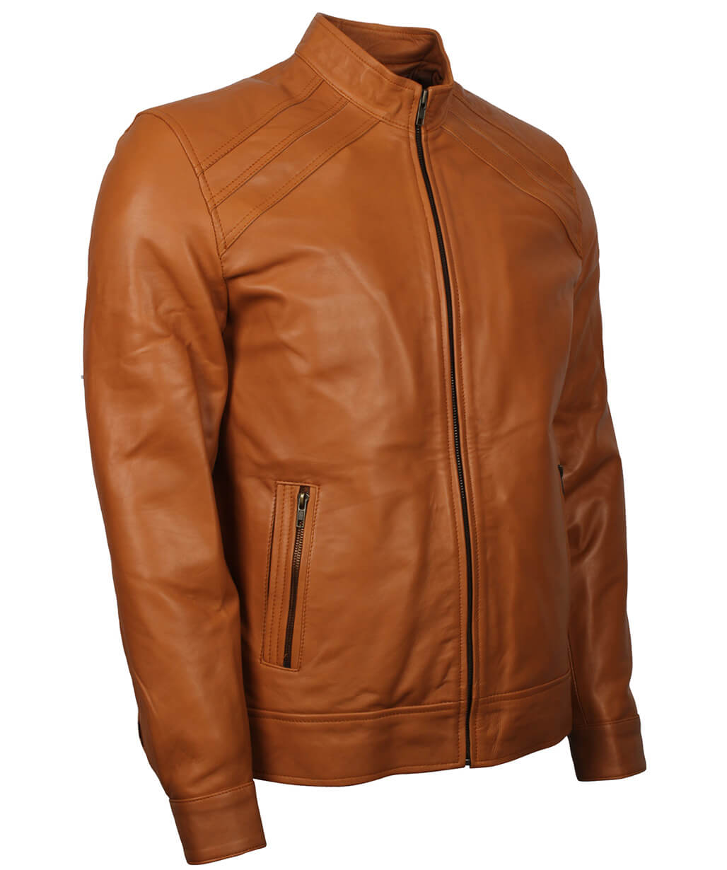 Cafe Racer Leather Jacket
