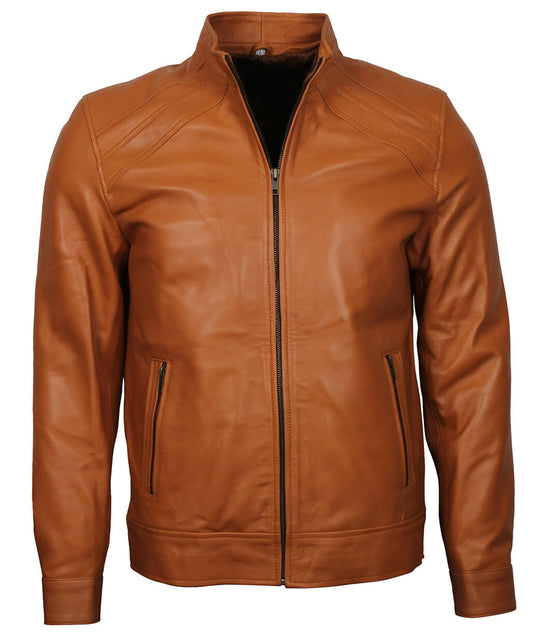 Cafe Racer Leather Jacket