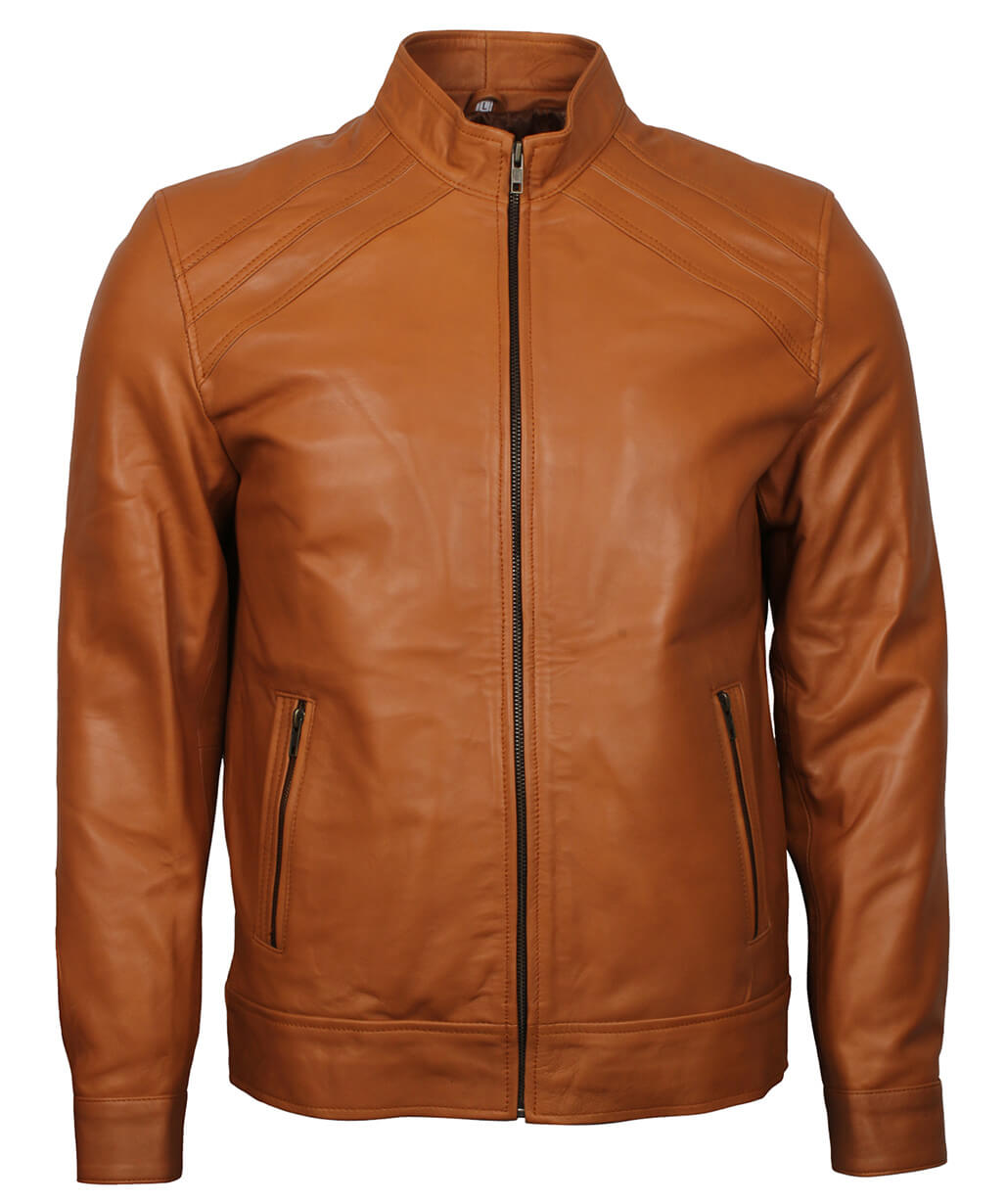 Cafe Racer Leather Jacket