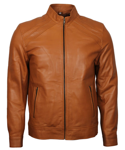 Cafe Racer Leather Jacket