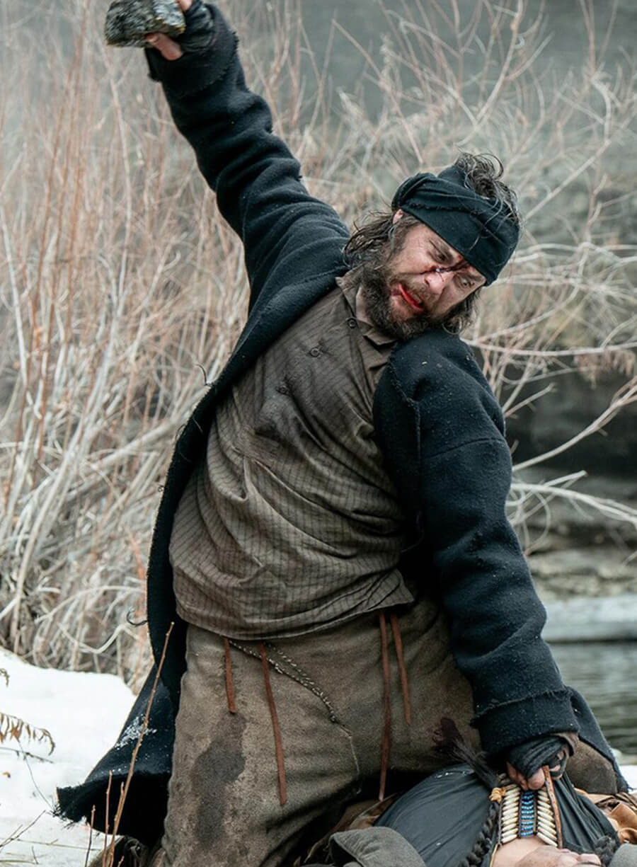 Taylor Kitsch American Primeval 2025 Isaac Black Wool Coat
