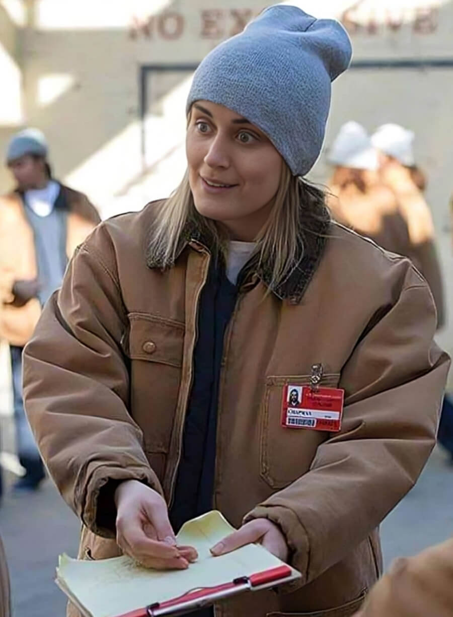 Taylor Schilling Orange Is New Black Brown Jacket