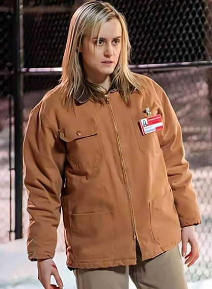 Taylor Schilling Orange Is New Black Brown Jacket