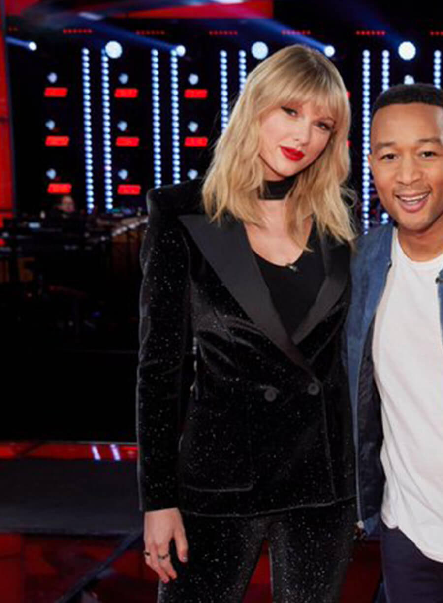 Taylor Swift Black Velvet Suit