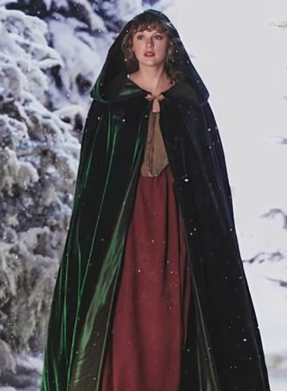 Taylor Swift The Eras Tour Green Velvet Coat