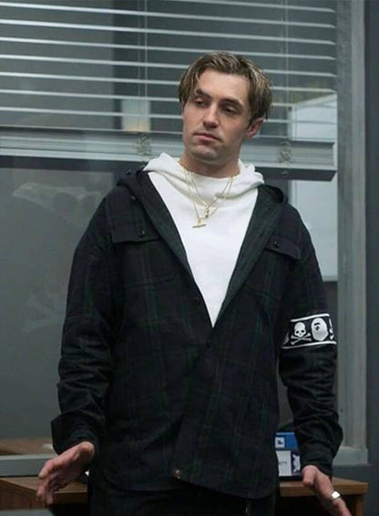 Ted Lasso S03 Jamie Tart Plaid Hooded Jacket