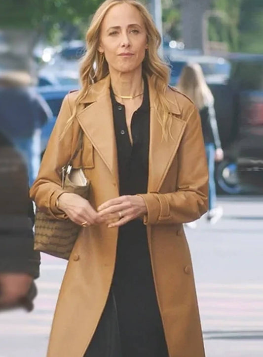 Teddy Altman Grey’s Anatomy S21 Brown Leather Coat