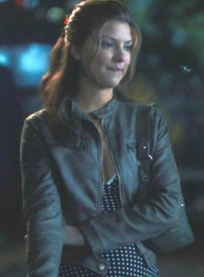 Tell Me Lies S02 Catherine Missal Brown Leather Jacket