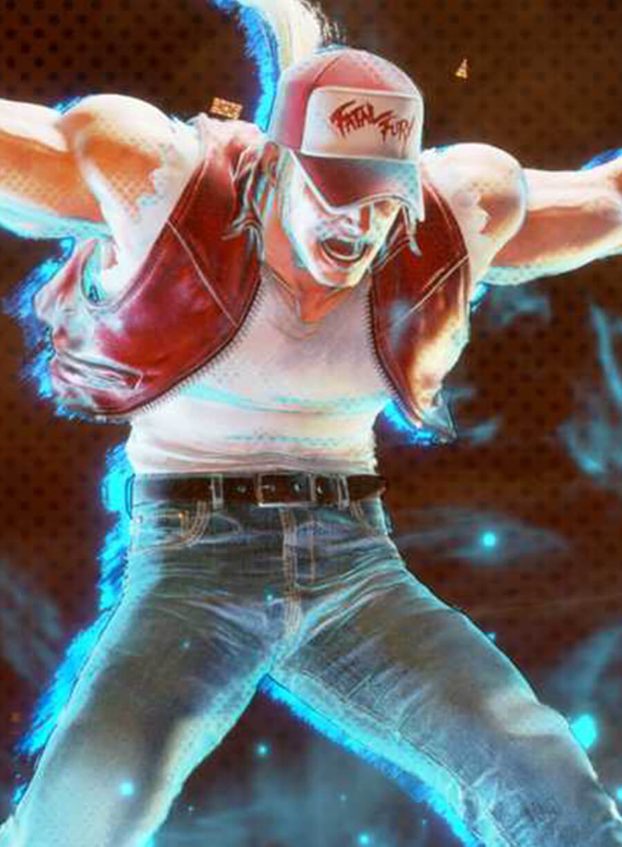 Terry Bogard Street Fighter 6 Red Leather Vest