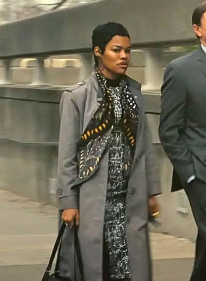 Teyana Taylor One Battle After Another 2025 Grey Coat