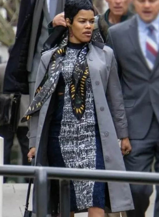 Teyana Taylor One Battle After Another 2025 Grey Coat