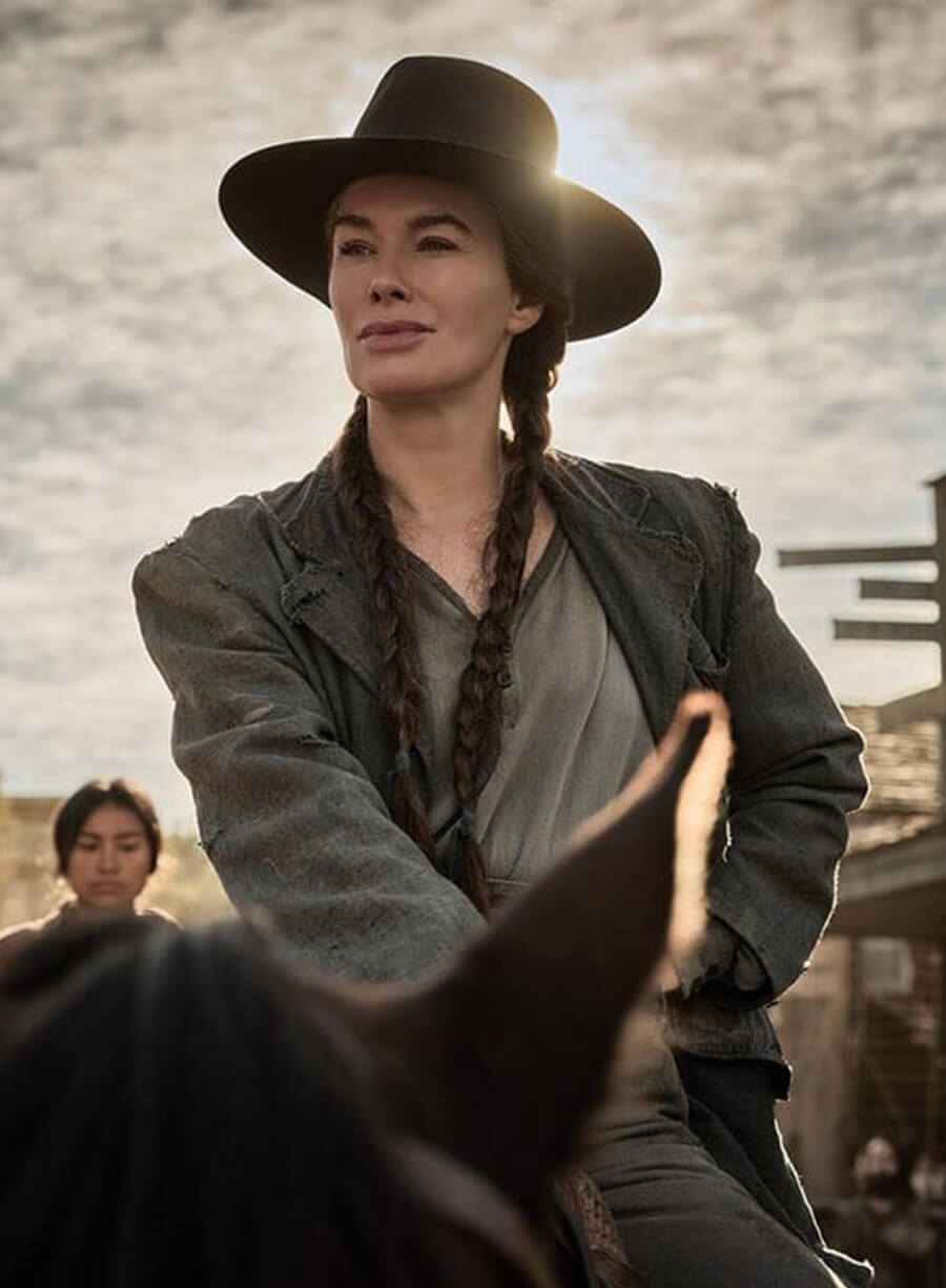 The Abandons S01 Fiona Nolan Grey Cotton Coat