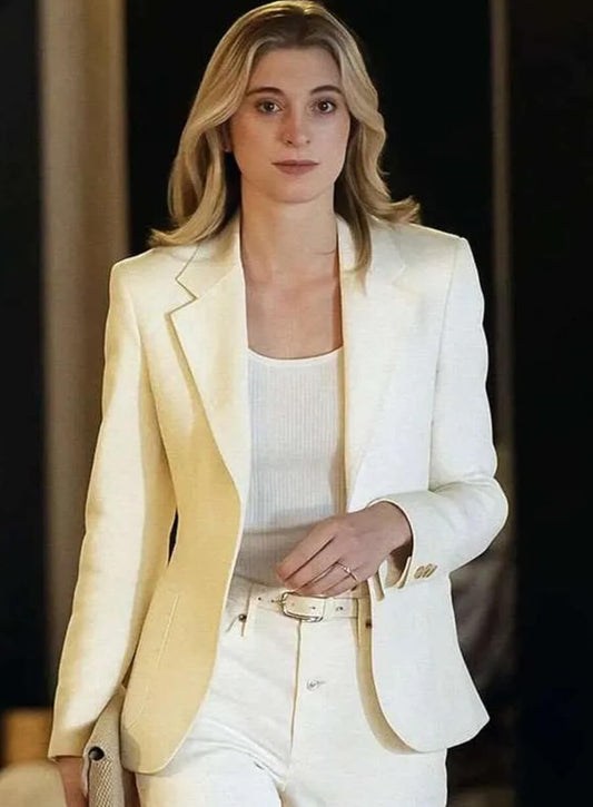 The Adventures of Cliff Booth Elizabeth Debicki White Blazer