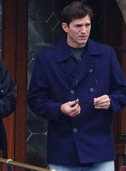 The Beauty 2026 Ashton Kutcher Blue Peacoat