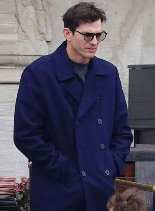 The Beauty 2026 Ashton Kutcher Blue Peacoat