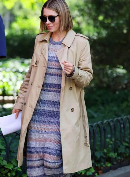 The Better Sister 2025 Jessica Biel Trench Coat