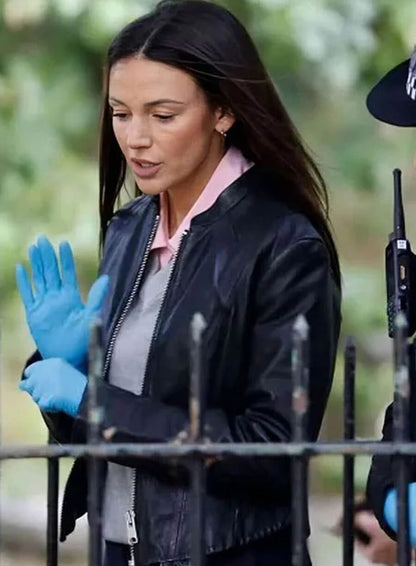 The Blame S01 Michelle Keegan Black Leather Jacket