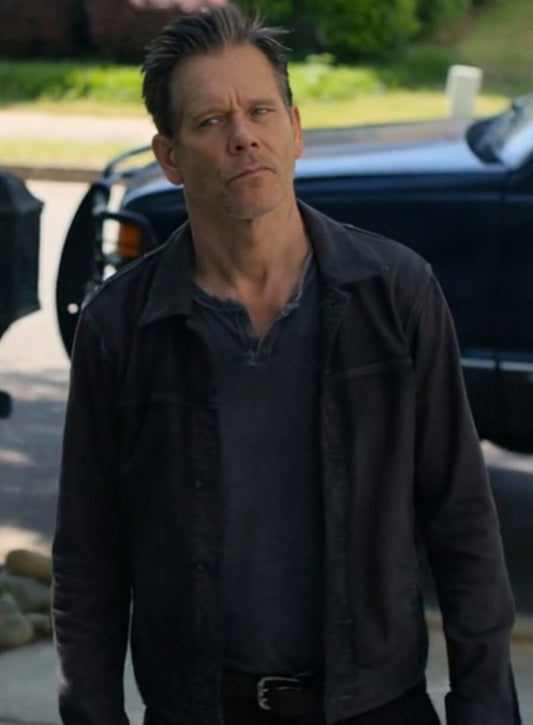 The Bondsman 2025 Kevin Bacon Black Jacket